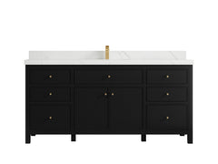 Sonoma 72 in W x 22 in D Free Standing Reeded Single Sink Bathroom Vanity - photo 17