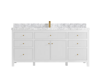 Sonoma 72 in W x 22 in D Free Standing Reeded Single Sink Bathroom Vanity - Willow Bath and Vanity