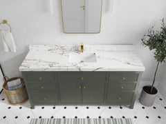 Sonoma 72 in W x 22 in D Free Standing Reeded Single Sink Bathroom Vanity - photo 34