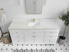 Sonoma 72 in W x 22 in D Free Standing Reeded Single Sink Bathroom Vanity - photo 20