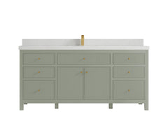 Sonoma 72 in W x 22 in D Free Standing Reeded Single Sink Bathroom Vanity - photo 12