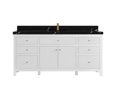 Sonoma 72 in W x 22 in D Free Standing Reeded Single Sink Bathroom Vanity - photo 15