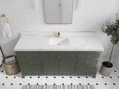 Sonoma 72 in W x 22 in D Free Standing Reeded Single Sink Bathroom Vanity - photo 12