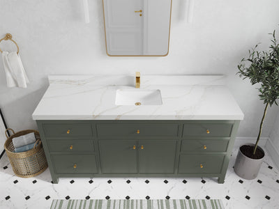 Sonoma 72 in W x 22 in D Free Standing Reeded Single Sink Bathroom Vanity - Willow Bath and Vanity