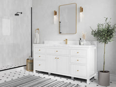 Sonoma 72 in W x 22 in D Free Standing Reeded Single Sink Bathroom Vanity - photo 2