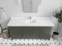 Sonoma 72 in W x 22 in D Free Standing Reeded Single Sink Bathroom Vanity - photo 32