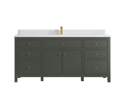 Sonoma 72 in W x 22 in D Free Standing Reeded Single Sink Bathroom Vanity - Willow Bath and Vanity