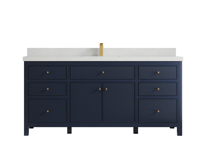 Sonoma 72 in W x 22 in D Free Standing Reeded Single Sink Bathroom Vanity - photo 14