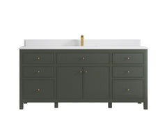 Sonoma 72 in W x 22 in D Free Standing Reeded Single Sink Bathroom Vanity - photo 15