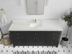 Sonoma 72 in W x 22 in D Free Standing Reeded Single Sink Bathroom Vanity - photo 11