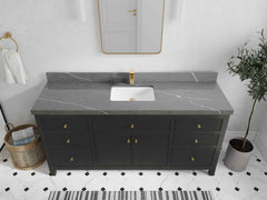 Sonoma 72 in W x 22 in D Free Standing Reeded Single Sink Bathroom Vanity - photo 17