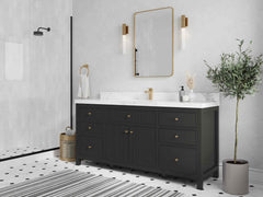 Sonoma 72 in W x 22 in D Free Standing Reeded Single Sink Bathroom Vanity - photo 2
