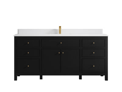 Sonoma 72 in W x 22 in D Free Standing Reeded Single Sink Bathroom Vanity - Willow Bath and Vanity