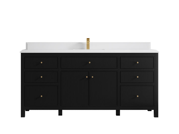Sonoma 72 in W x 22 in D Free Standing Reeded Single Sink Bathroom Vanity - photo 27