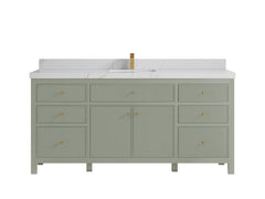 Sonoma 72 in W x 22 in D Free Standing Reeded Single Sink Bathroom Vanity - photo 22