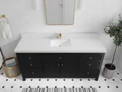 Sonoma 72 in W x 22 in D Free Standing Reeded Single Sink Bathroom Vanity - photo 10