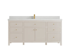 Sonoma 72 in W x 22 in D Free Standing Reeded Single Sink Bathroom Vanity - photo 16