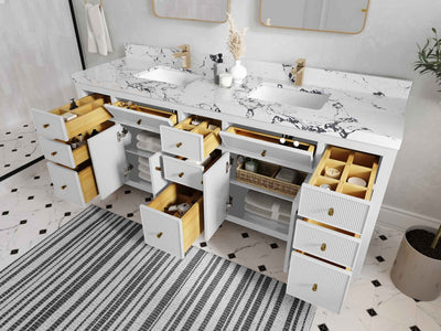 Sonoma 80 in. W x 22 in. D Double Sink Bathroom Vanity - Willow Bath and Vanity