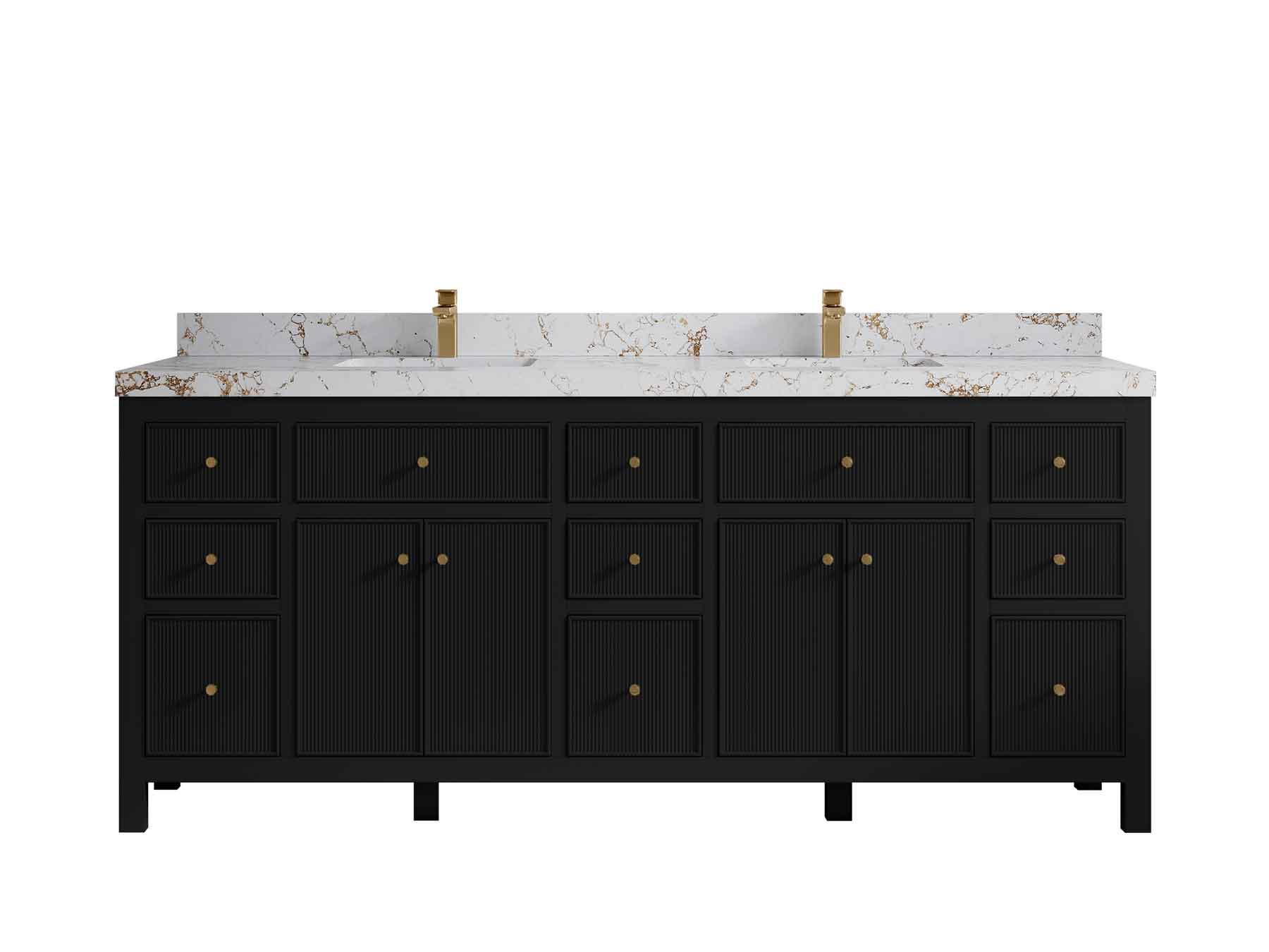 Sonoma 80 in. W x 22 in. D Double Sink Bathroom Vanity - Willow Bath and Vanity