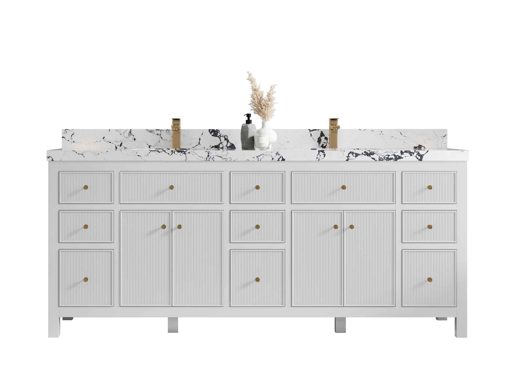 Sonoma 80 in. W x 22 in. D Double Sink Bathroom Vanity - Willow Bath and Vanity
