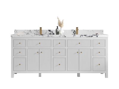 Sonoma 80 in. W x 22 in. D Double Sink Bathroom Vanity - Willow Bath and Vanity