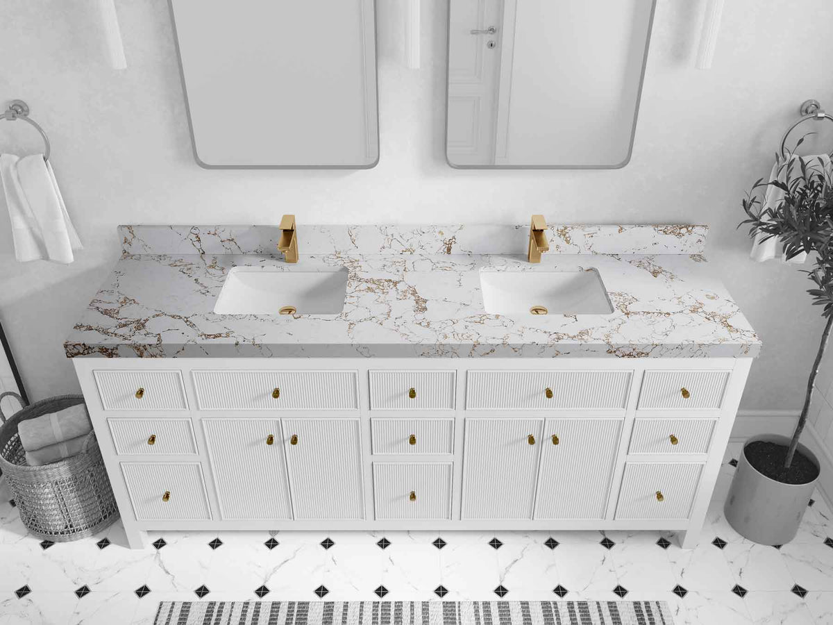 Sonoma 80 in. W x 22 in. D Double Sink Bathroom Vanity - Willow Bath and Vanity