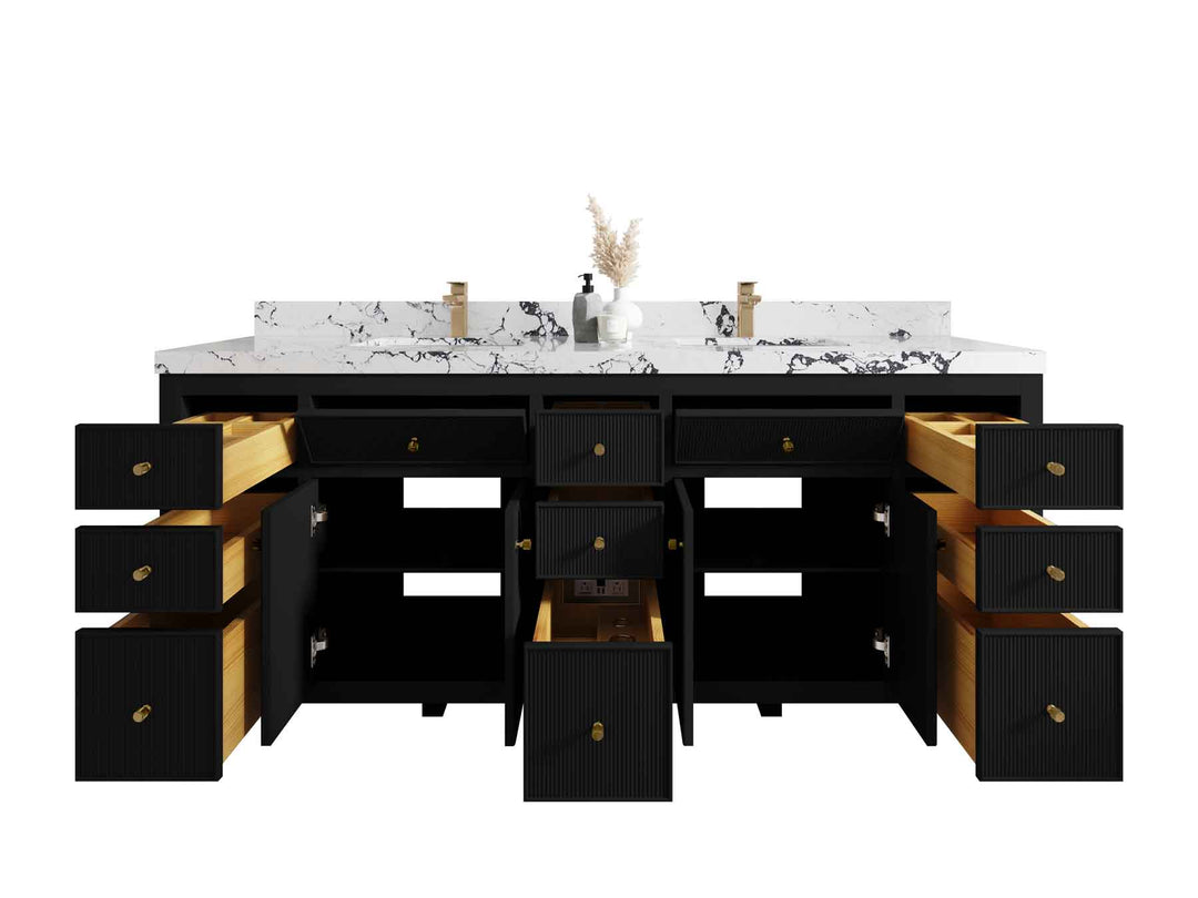 Sonoma 80 in. W x 22 in. D Double Sink Bathroom Vanity - Willow Bath and Vanity