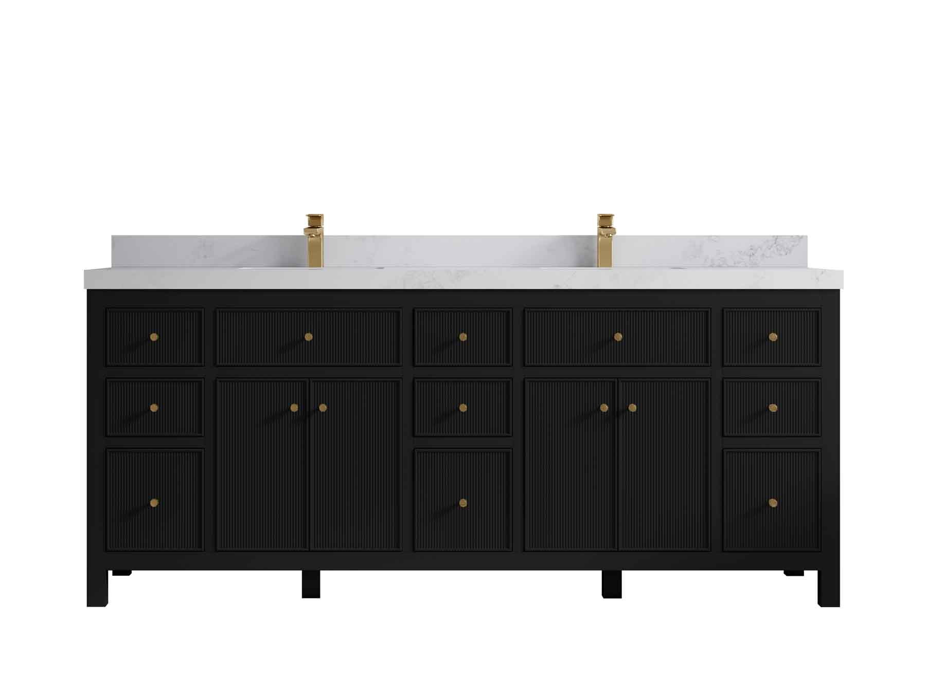 Sonoma 80 in. W x 22 in. D Double Sink Bathroom Vanity - Willow Bath and Vanity
