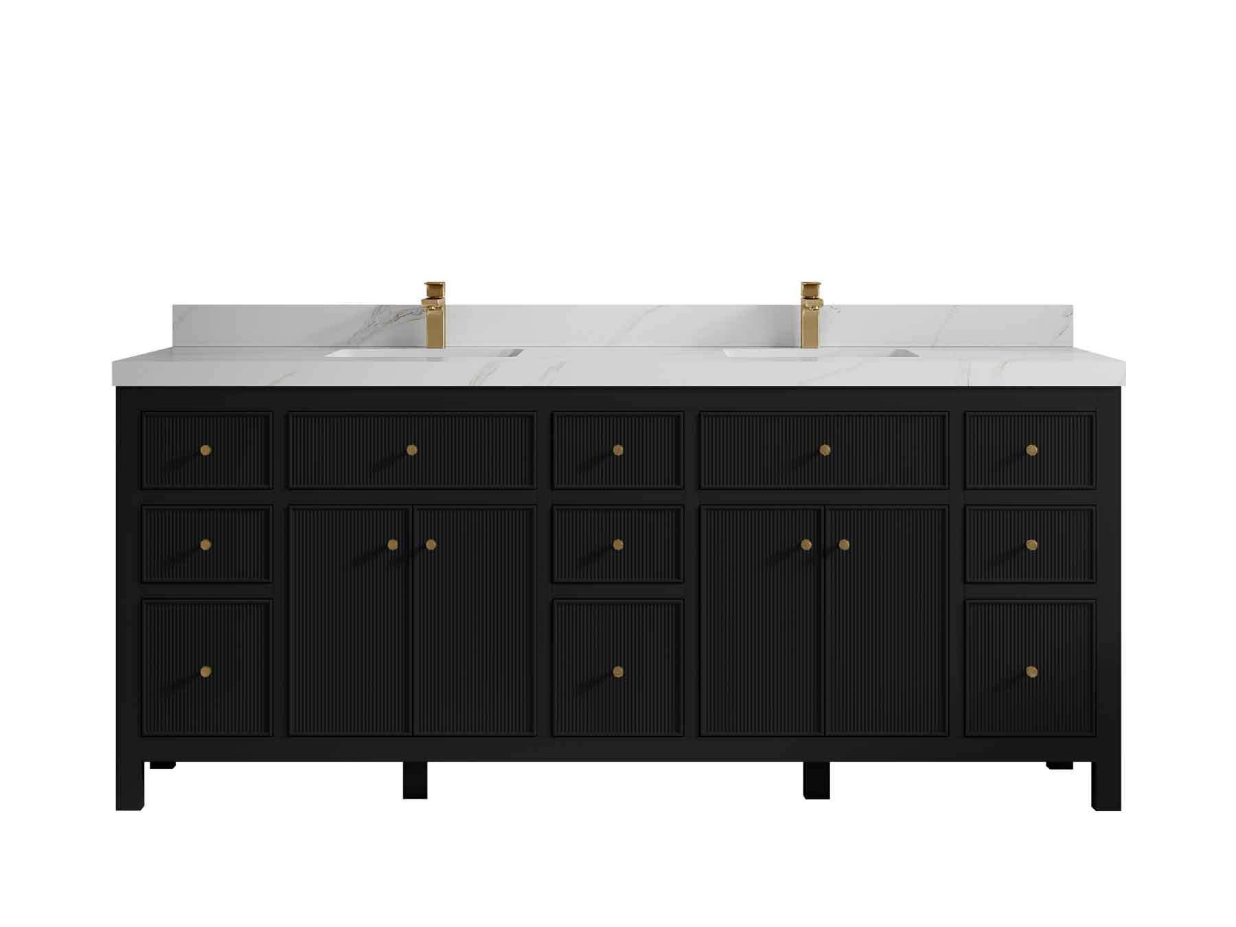 Sonoma 80 in. W x 22 in. D Double Sink Bathroom Vanity - Willow Bath and Vanity