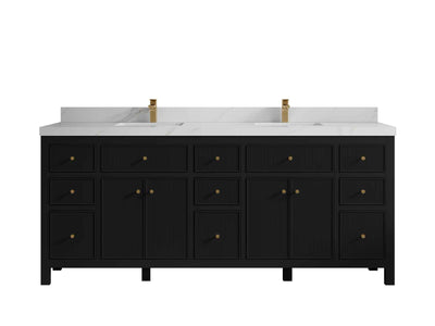 Sonoma 80 in. W x 22 in. D Double Sink Bathroom Vanity - Willow Bath and Vanity