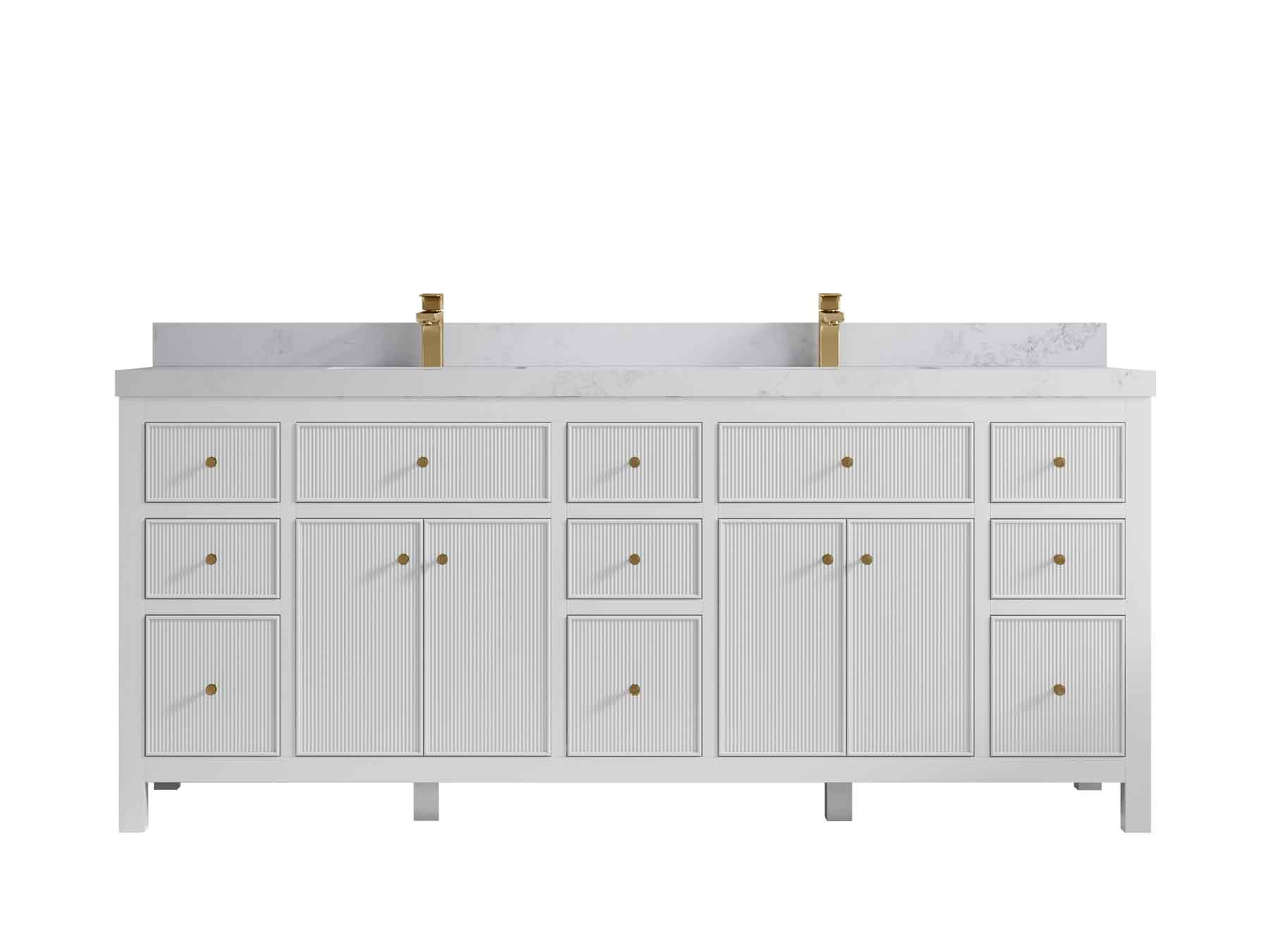 Sonoma 80 in. W x 22 in. D Double Sink Bathroom Vanity - Willow Bath and Vanity