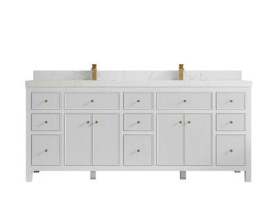 Sonoma 80 in. W x 22 in. D Double Sink Bathroom Vanity - Willow Bath and Vanity