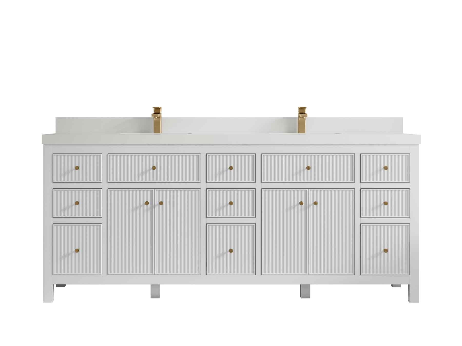 Sonoma 80 in. W x 22 in. D Double Sink Bathroom Vanity - Willow Bath and Vanity