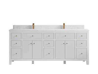 Sonoma 80 in. W x 22 in. D Double Sink Bathroom Vanity - Willow Bath and Vanity