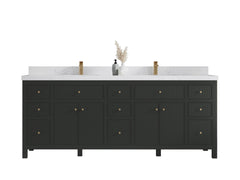 Sonoma 84 in W x 22 in D Free Standing Reeded Double Sink Bathroom Vanity - photo 1