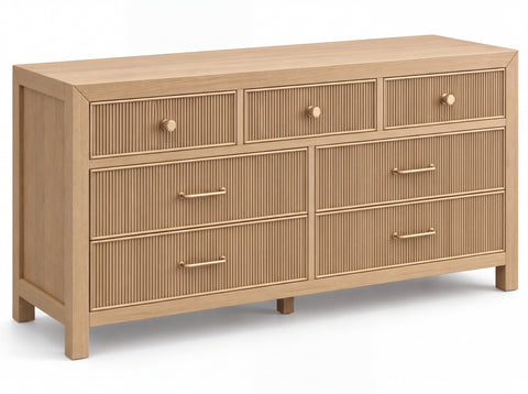 Sonoma 72-inch dresser in Nordic White Oak — studio product view