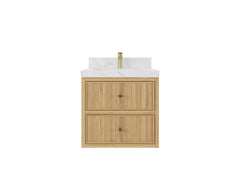 Sonoma Floating Teak 24 in. W x 22 in. D Single Sink Bathroom Vanity - photo 1