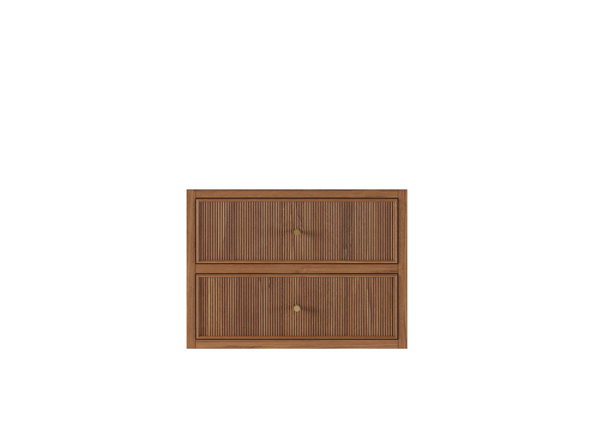 Sonoma Floating Teak 30 in. W x 22 in. D Single Sink Bathroom Vanity - Willow Bath and Vanity