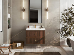 Sonoma Floating Teak 30 in. W x 22 in. D Single Sink Bathroom Vanity - photo 4