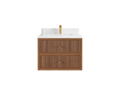 Sonoma Floating Teak 30 in. W x 22 in. D Single Sink Bathroom Vanity - photo 23