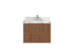 Sonoma Floating Teak 30 in. W x 22 in. D Single Sink Bathroom Vanity - photo 18