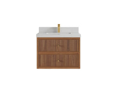 Sonoma Floating Teak 30 in. W x 22 in. D Single Sink Bathroom Vanity - photo 14