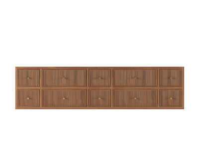 Sonoma Floating Teak 84 in. W x 22 in. D Double Sink Bathroom Vanity - Willow Bath and Vanity