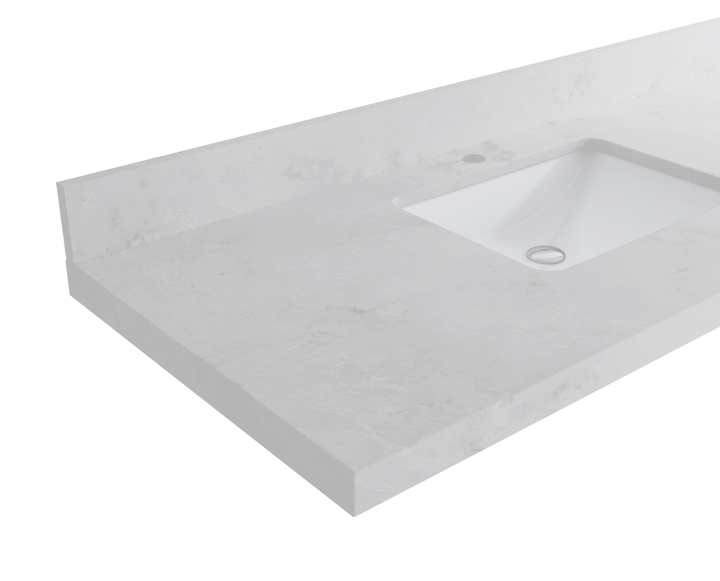 Sonoma Floating Teak 84 in. W x 22 in. D Double Sink Bathroom Vanity - photo 27