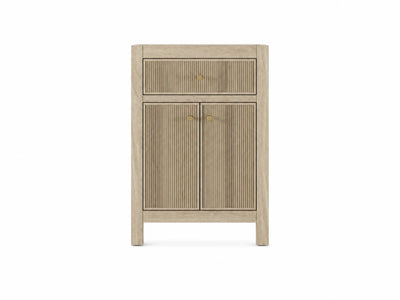 Sonoma Nordic White Oak 24-inch bathroom vanity cabinet, front product view