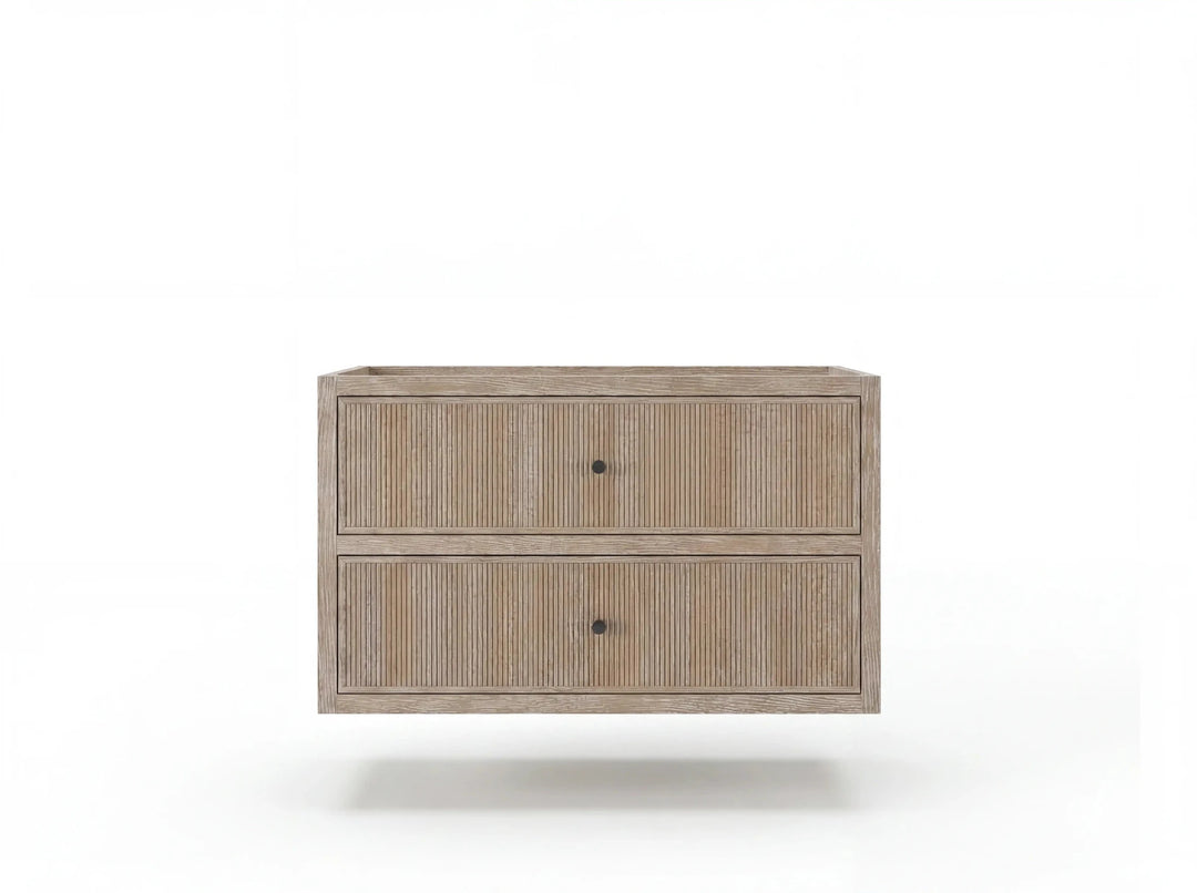 Sonoma Reeded Floating Teak 36 in. W x 22 in. D Center Sink Bathroom Vanity | 
              
                Light Gray Washed
                
                  
             - SON_TK_FLT_LGW_CA_BK_36 - photo №37