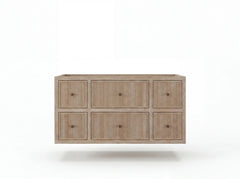 Sonoma Reeded Floating Teak 42 in. W x 22 in. D Single Sink Bathroom Vanity - photo 36