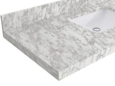 Sonoma Reeded Floating Teak 48 in. W x 22 in. D Single Sink Bathroom Vanity - Willow Bath and Vanity