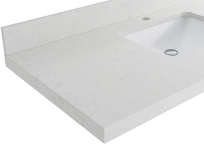Sonoma Reeded Floating Teak 48 in. W x 22 in. D Single Sink Bathroom Vanity - Willow Bath and Vanity
