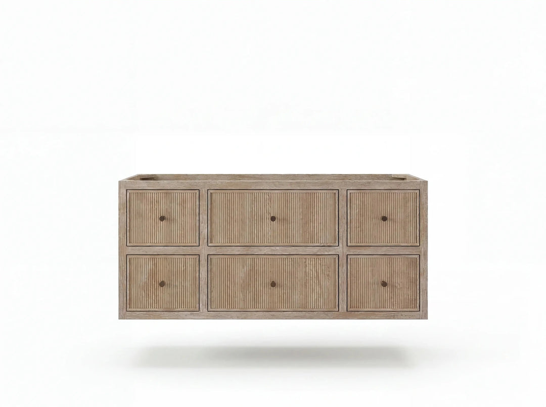 Sonoma Reeded Floating Teak 48 in. W x 22 in. D Single Sink Bathroom Vanity | 
              
                Light Gray Washed
                
                  
             - SON_TK_FLT_LGW_CA_BK_48S - photo №36